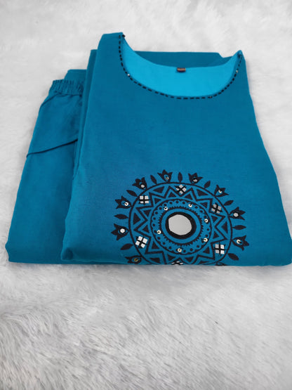 Office wear feeding co-ord sets blu