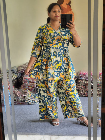 Co ord  sets in Kalamkaari feeding