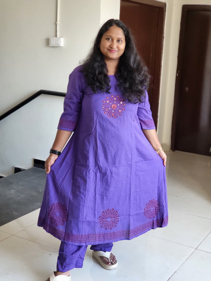 Office wear feeding co-ord sets prpl