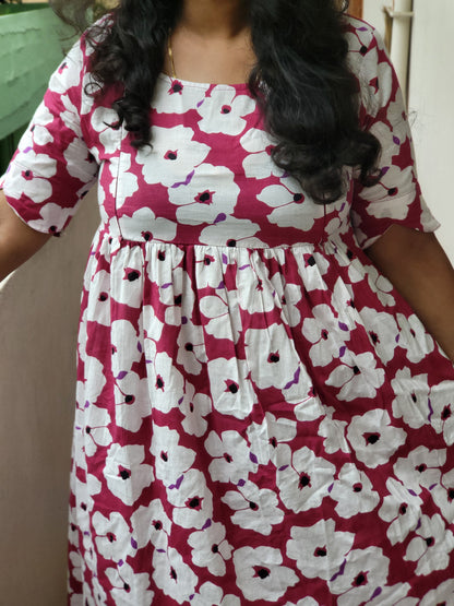 Cutwork feeding Anarkali Kurtis