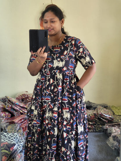 Kalamkaari feeding dresses