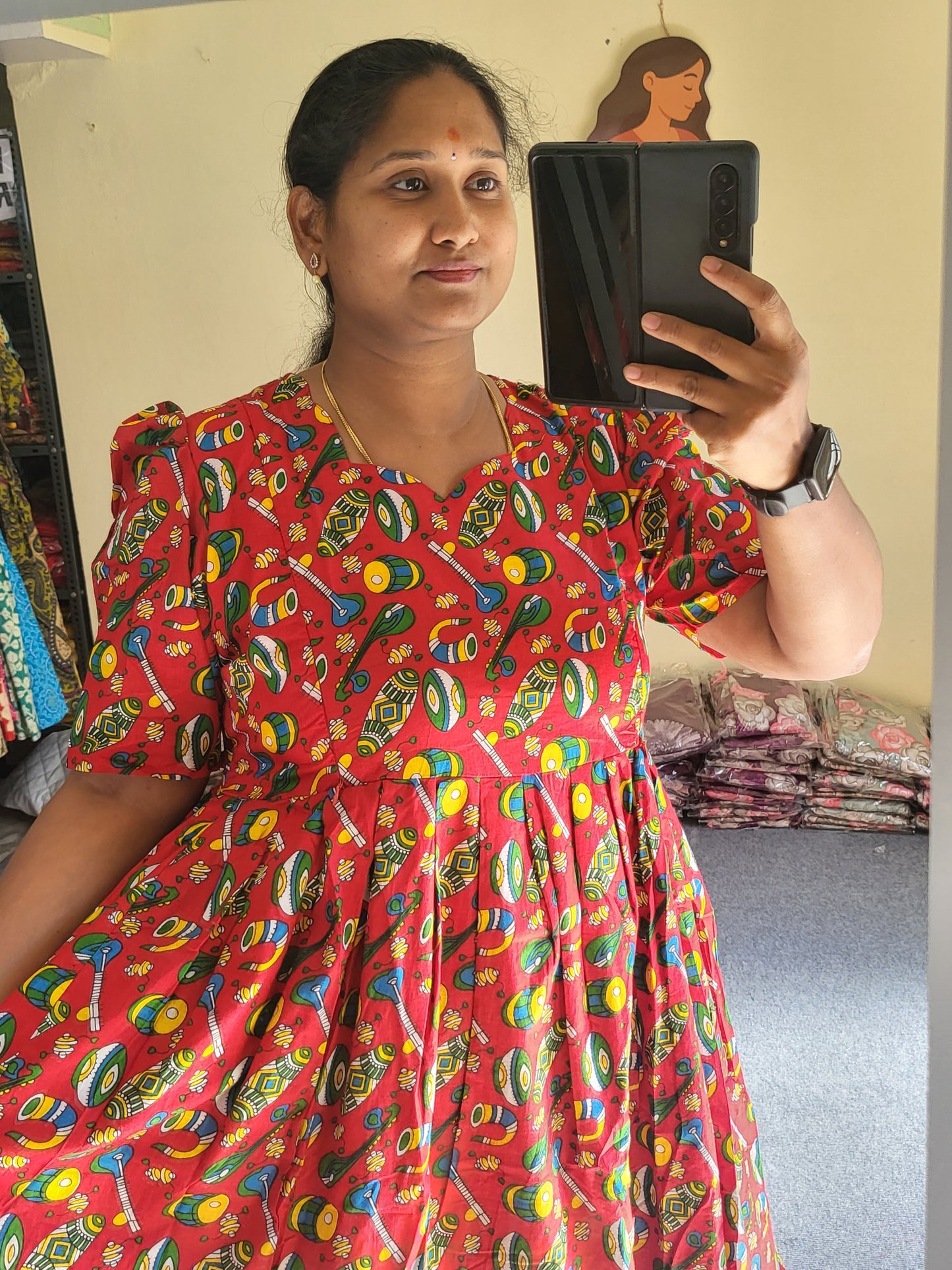 Kalamkaari full lining feeding