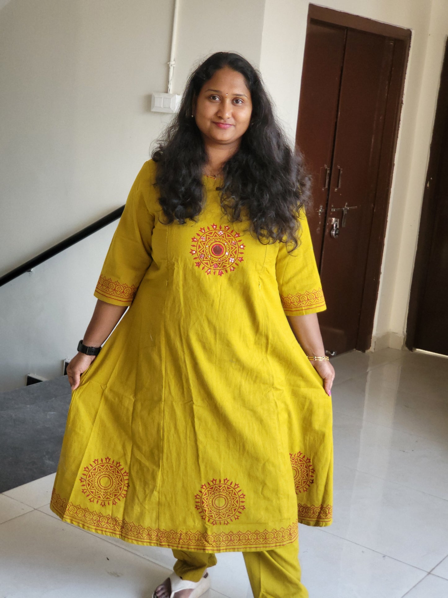Office wear feeding co-ord sets ylw