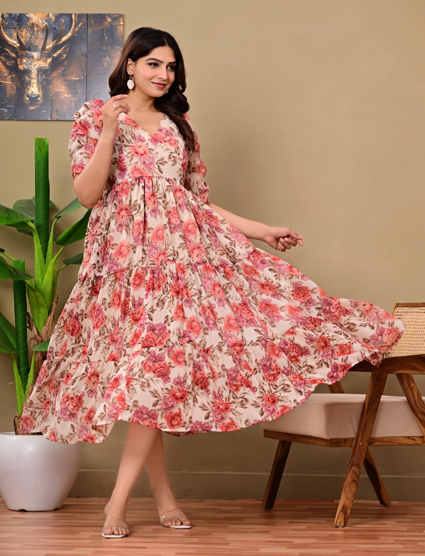 GORGETTE FEEDING KURTIS