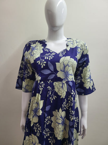 Feeding frock blueroses