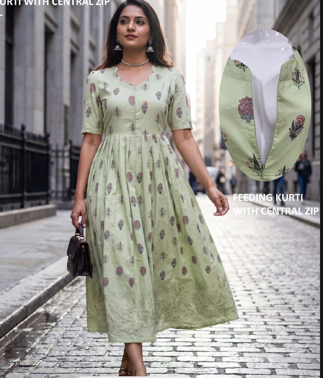 Feeding frock center zip A2