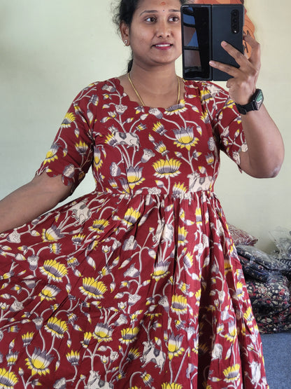 Kalamkaari feeding kurtis