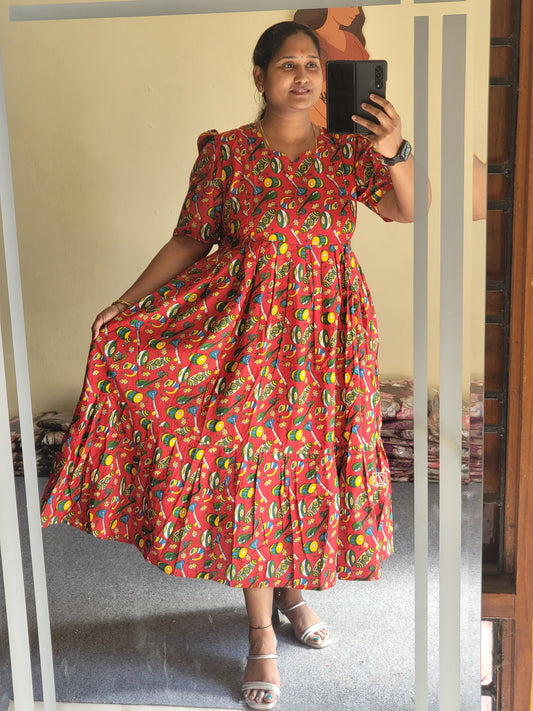 Kalamkaari full lining feeding