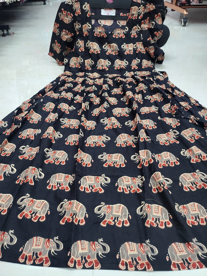 Dailywear feeding kurtis blkelphnt011