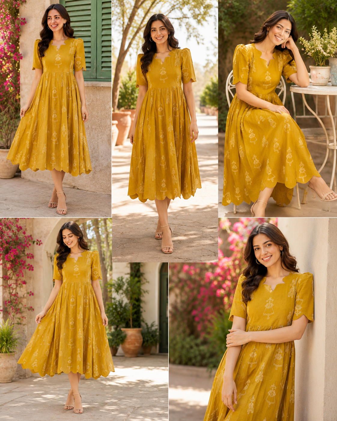 Feeding cutwork Anarkali doll