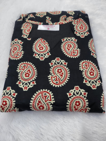 Feeding Cutwork Anarkali blk089