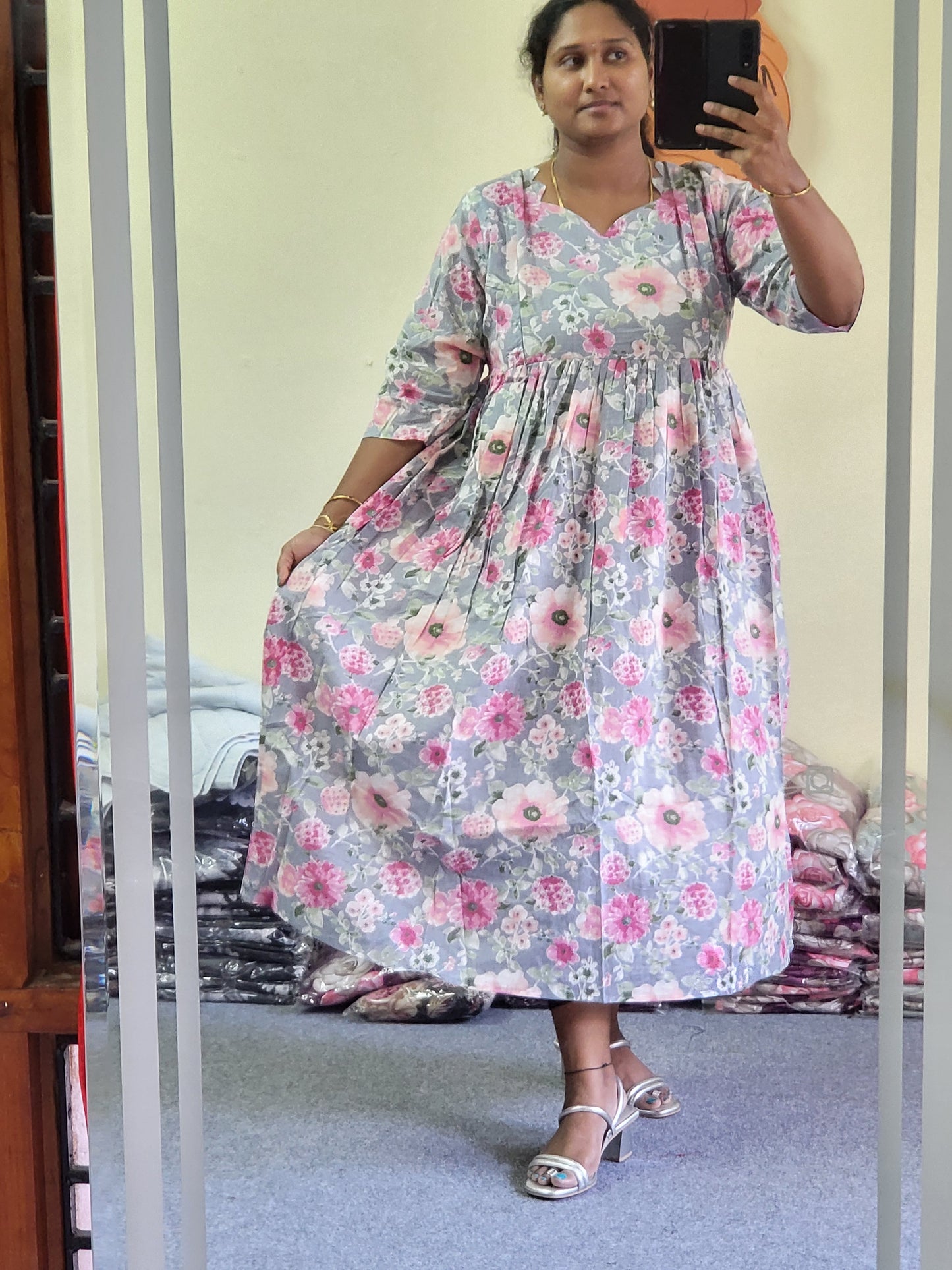 Full lining cotton Anarkali