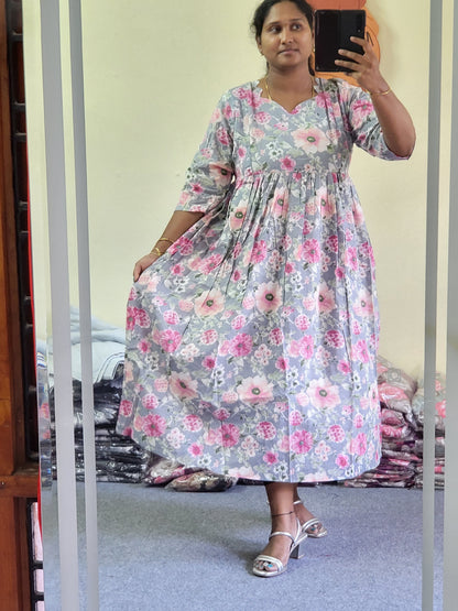 Full lining cotton Anarkali