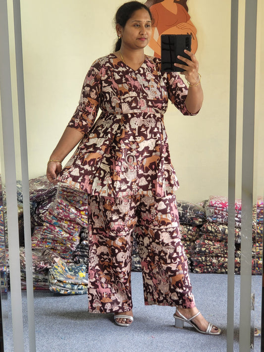 Co ord sets in Kalamkaari feeding