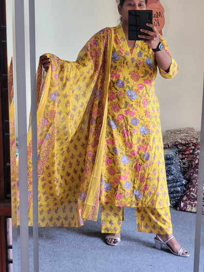 3Pc sets Feeding in A line Pattern