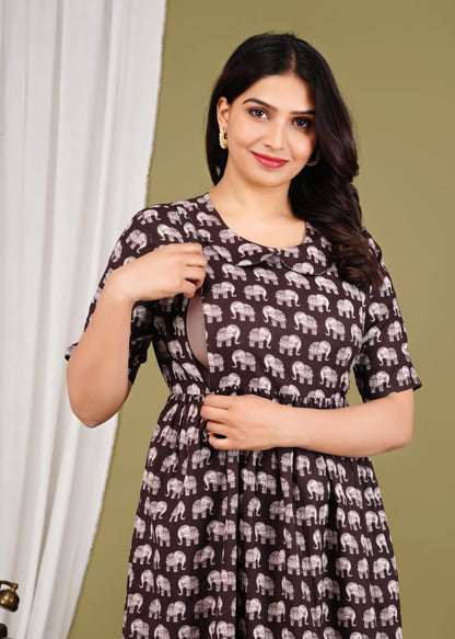 Pure cotton feeding Anarkali