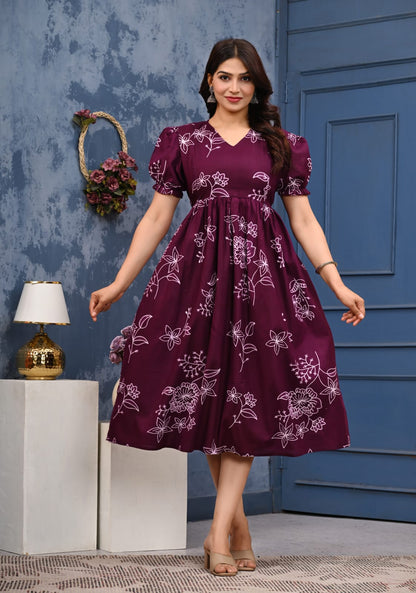Pure cotton feeding Anarkali