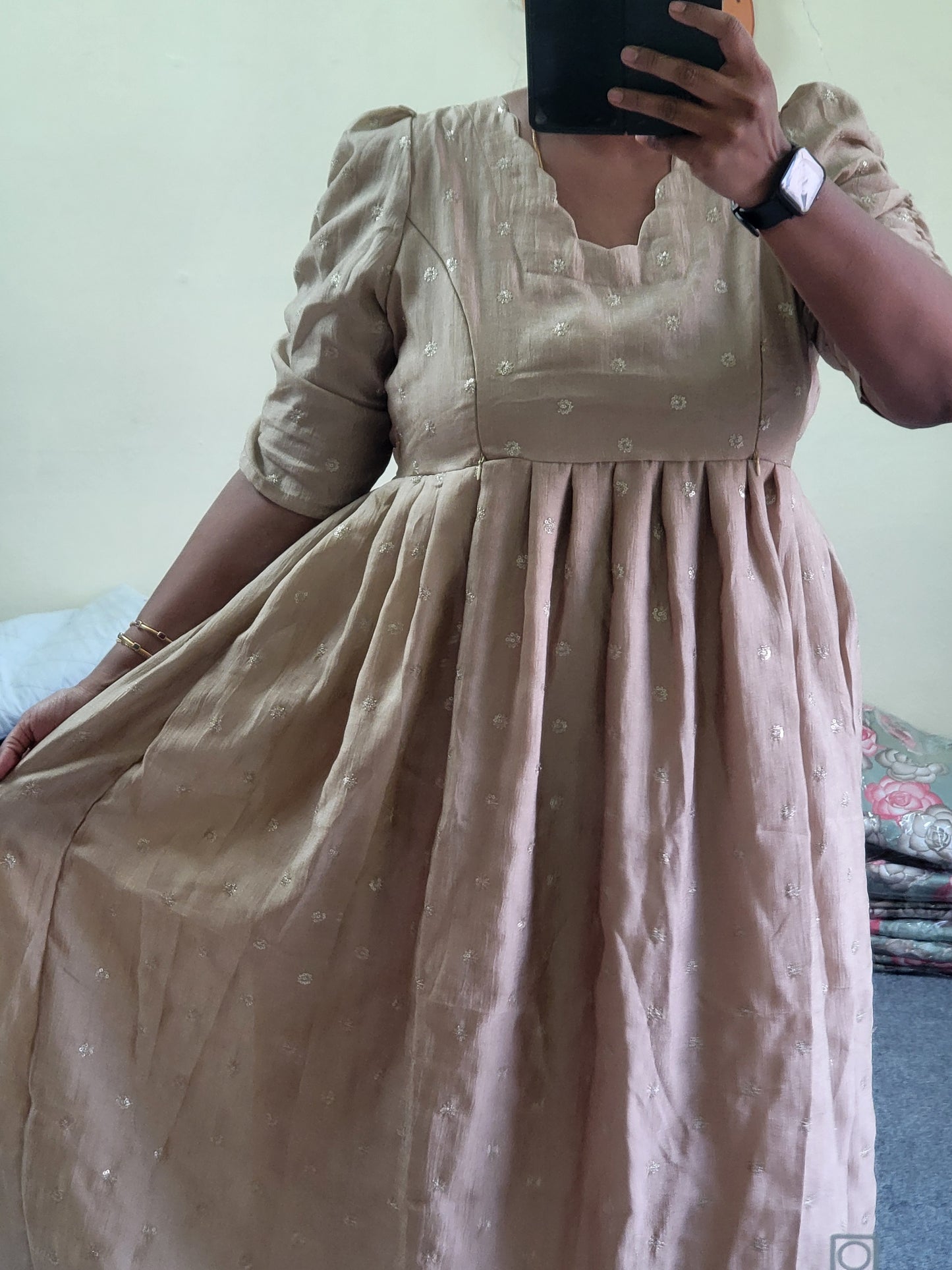 Festival wear feeding anarkali