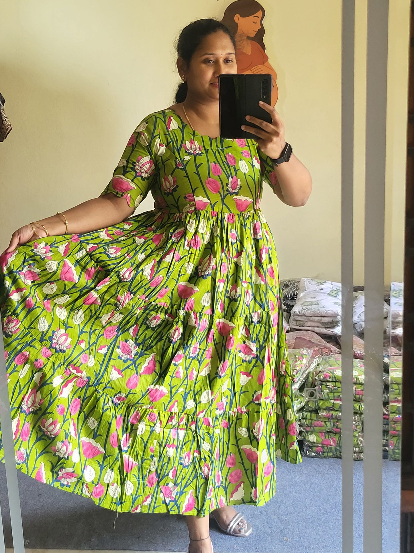 Kalamkaari feeding kurtis