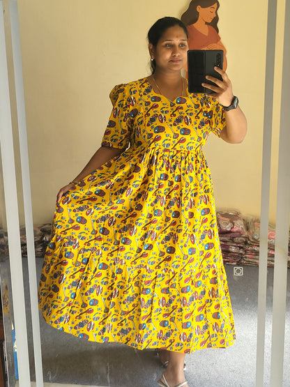 Kalamkaari print full lining feeding