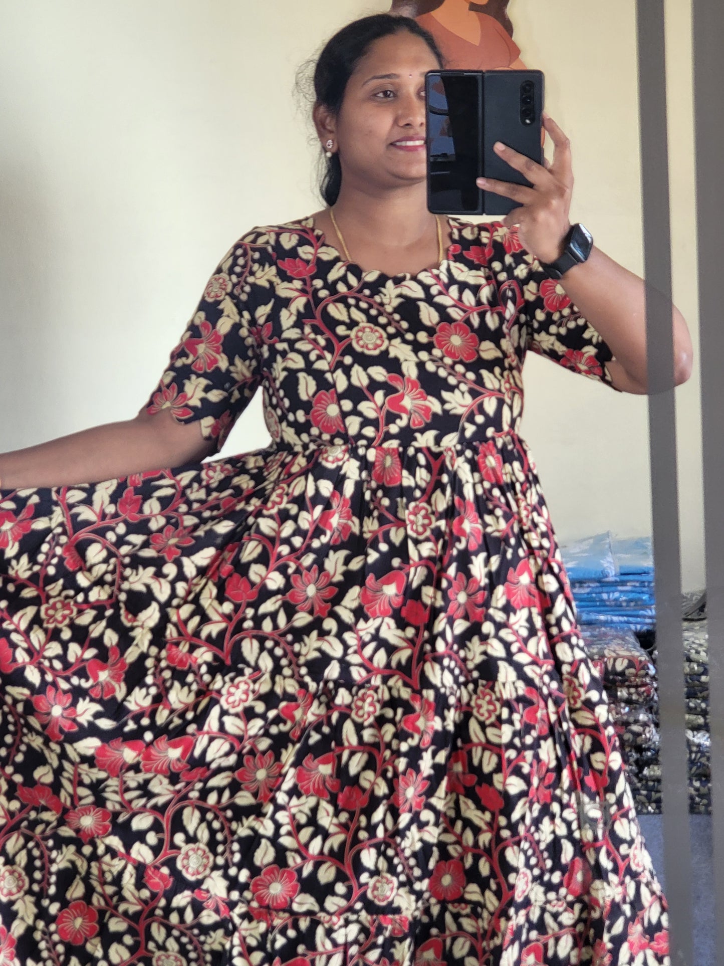 Kalamkaari feeding kurtis