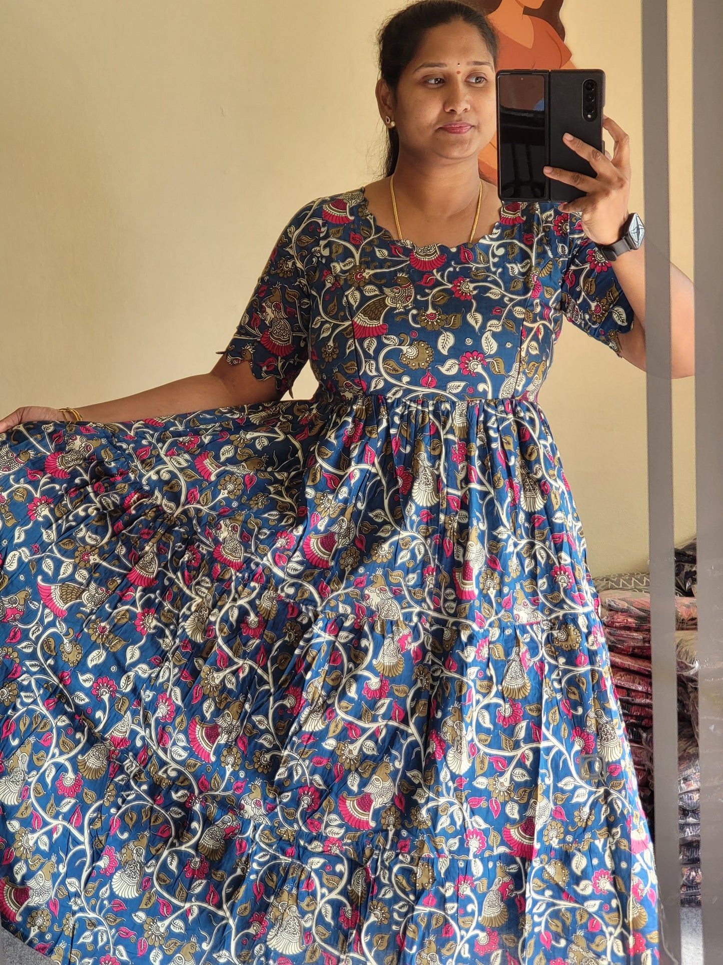 Kalamkaari feeding kurtis