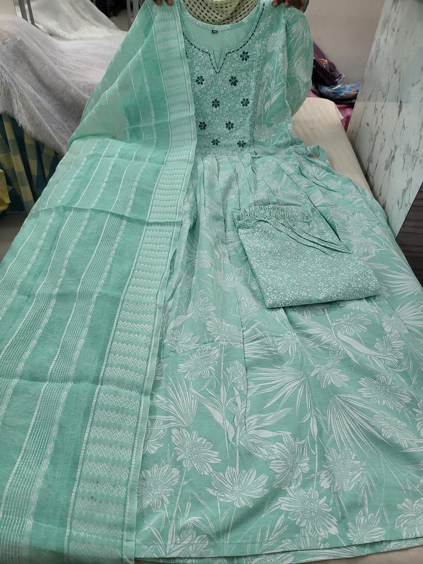 3pc sets in handloom cotton skyb