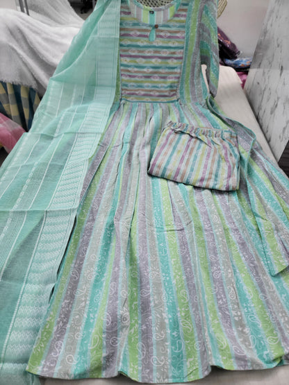 3pc sets in handloom cotton seagrn