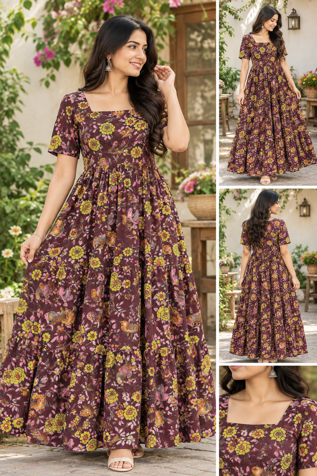 Non feeding Kalamkaari Kurtis 01