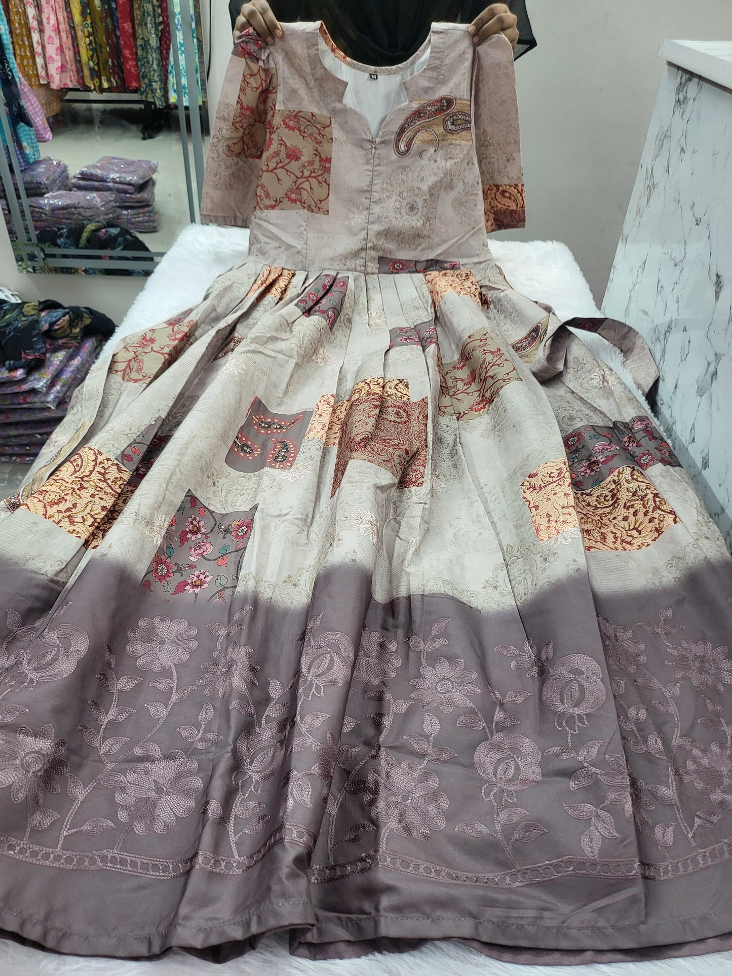 Feeding frock center zip A1