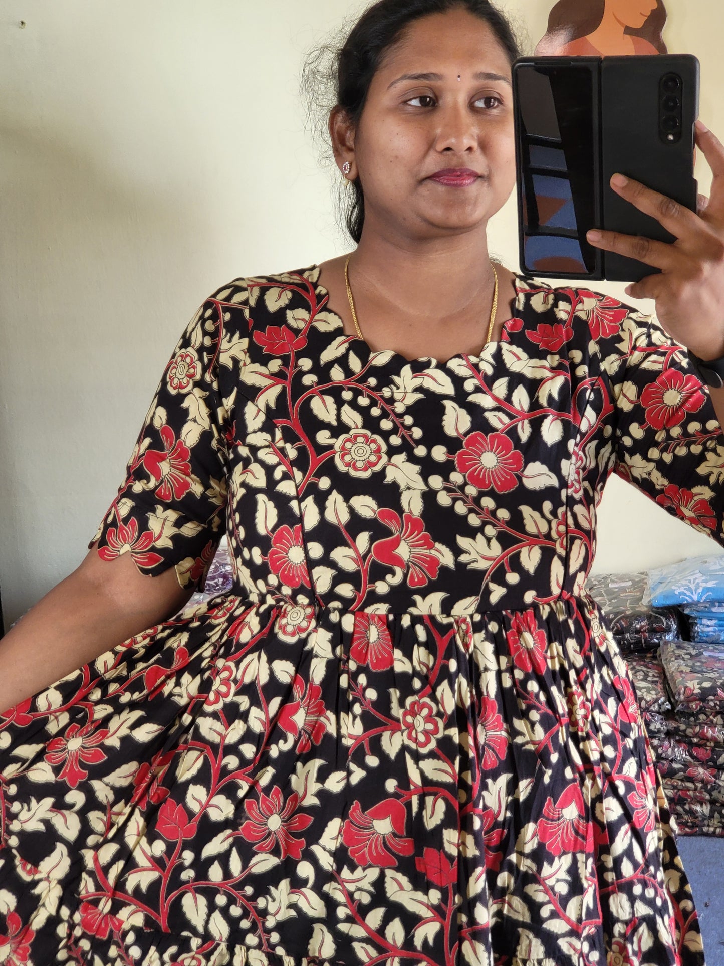 Kalamkaari feeding kurtis