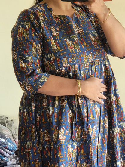 Full lining cotton Anarkali feeding