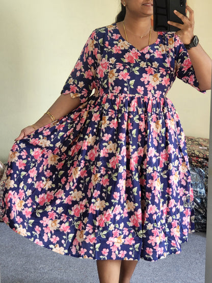 Plus size feeding dresses