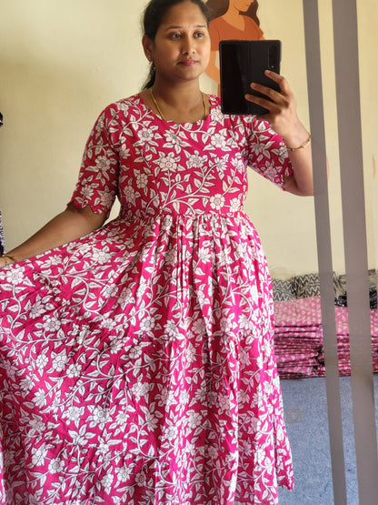 Kalamkaari feeding kurtis