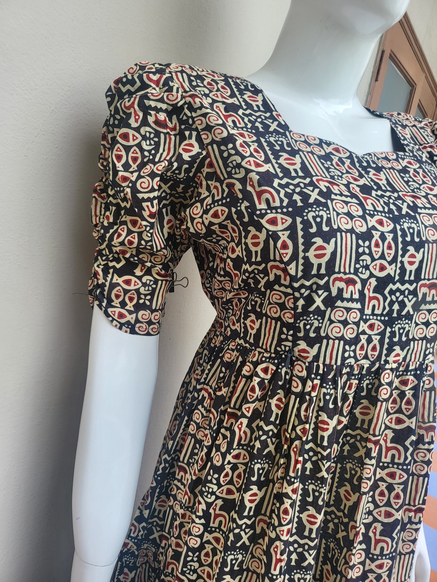 Pure cotton 3tire feeding kurtis