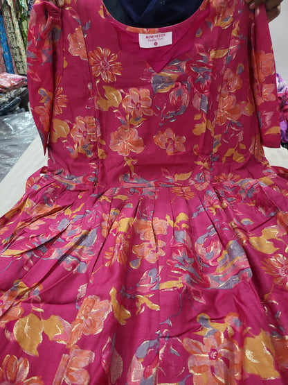 Chanderi silk feeding kurtis 1