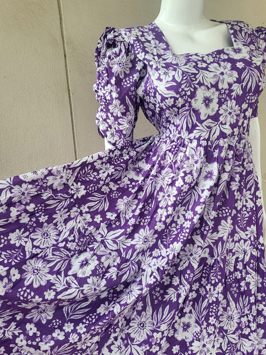 Pure cotton 3tire feeding kurtis