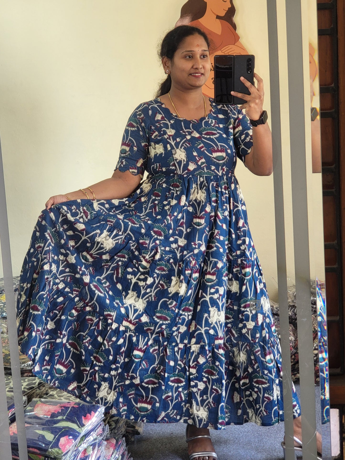 Kalamkaari feeding kurtis