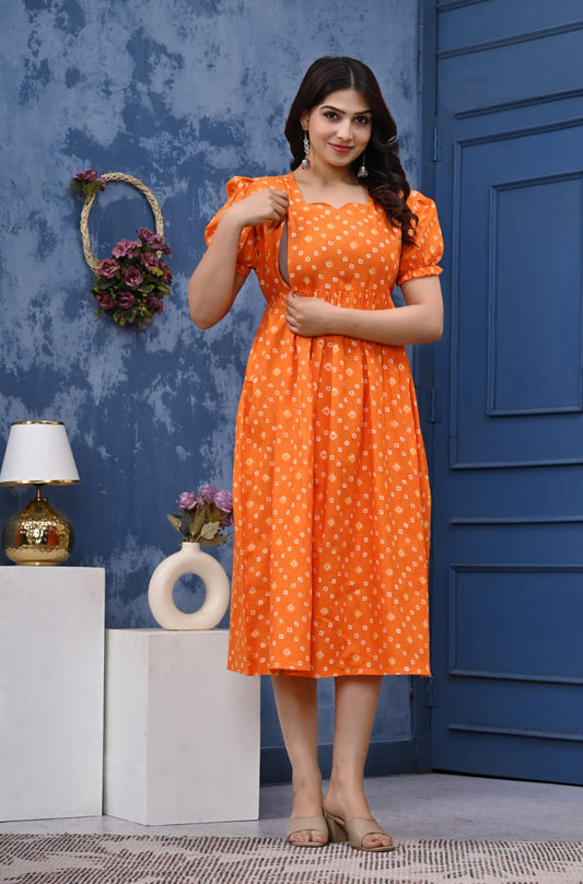 Pure cotton feeding Anarkali