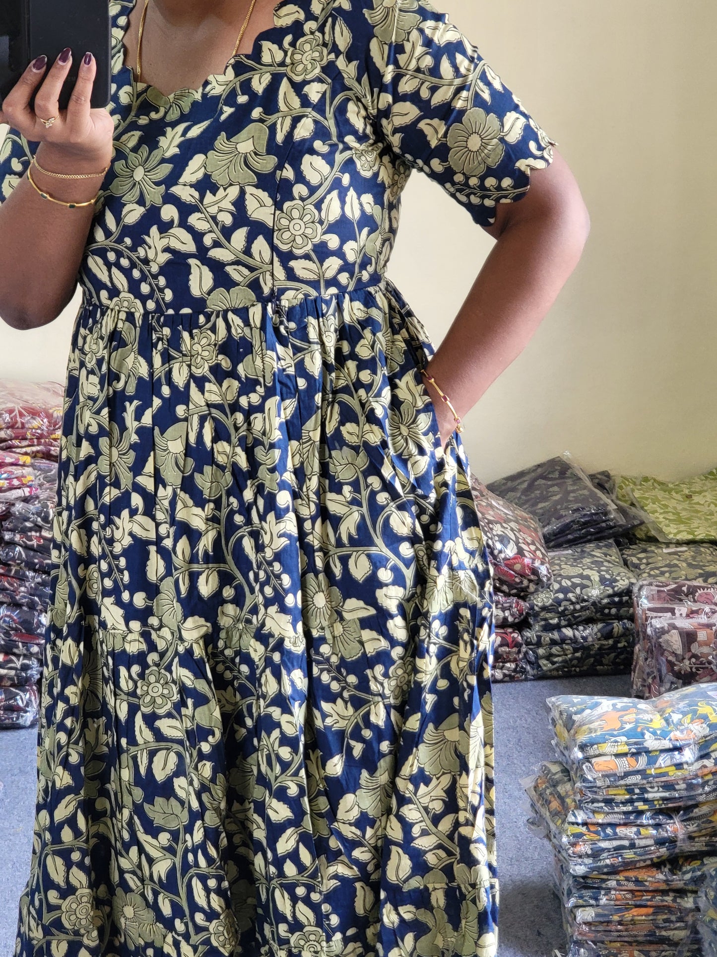 Kalamkaari feeding kurtis