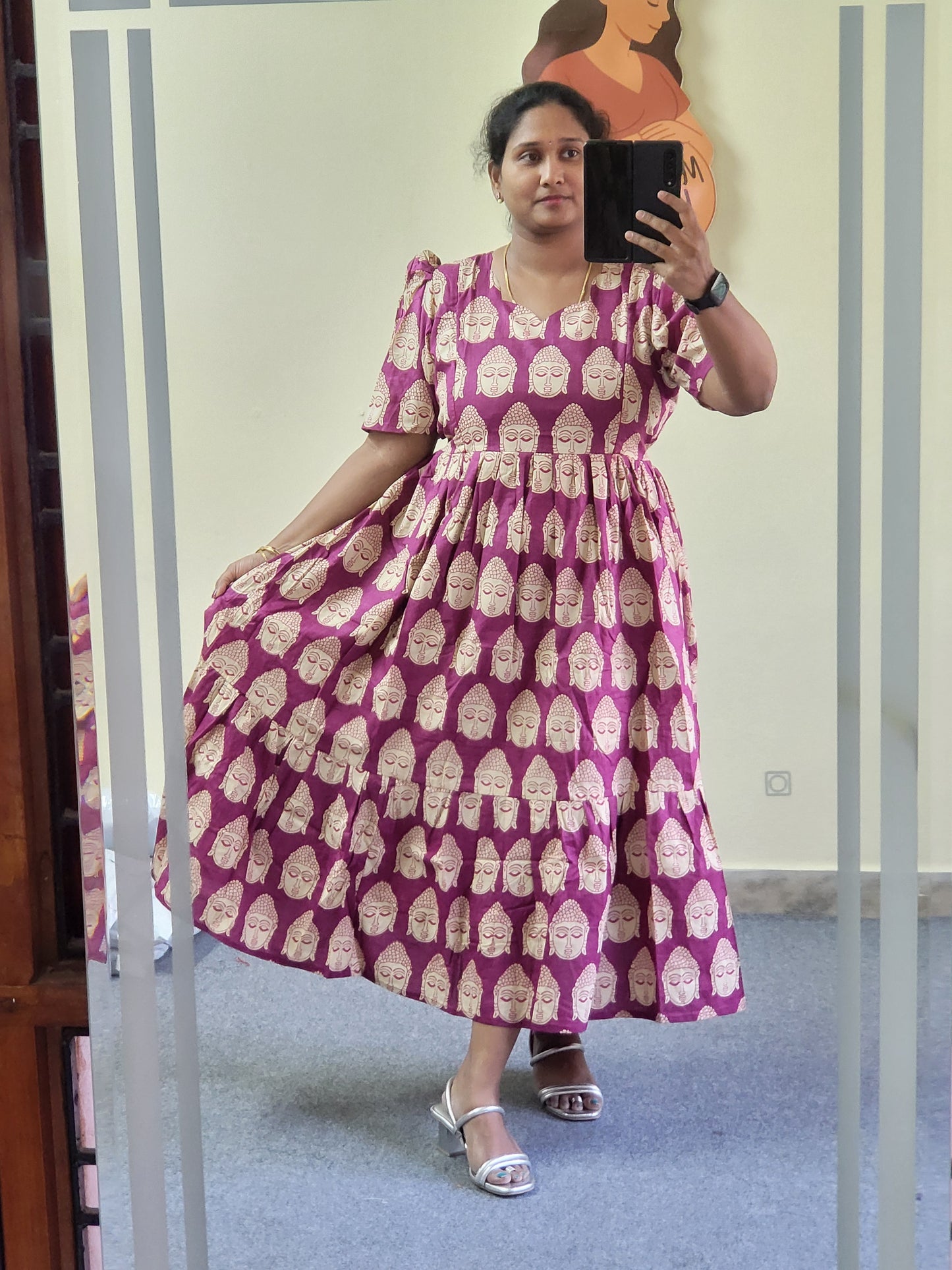 Kalamkaari print feeding kurtis