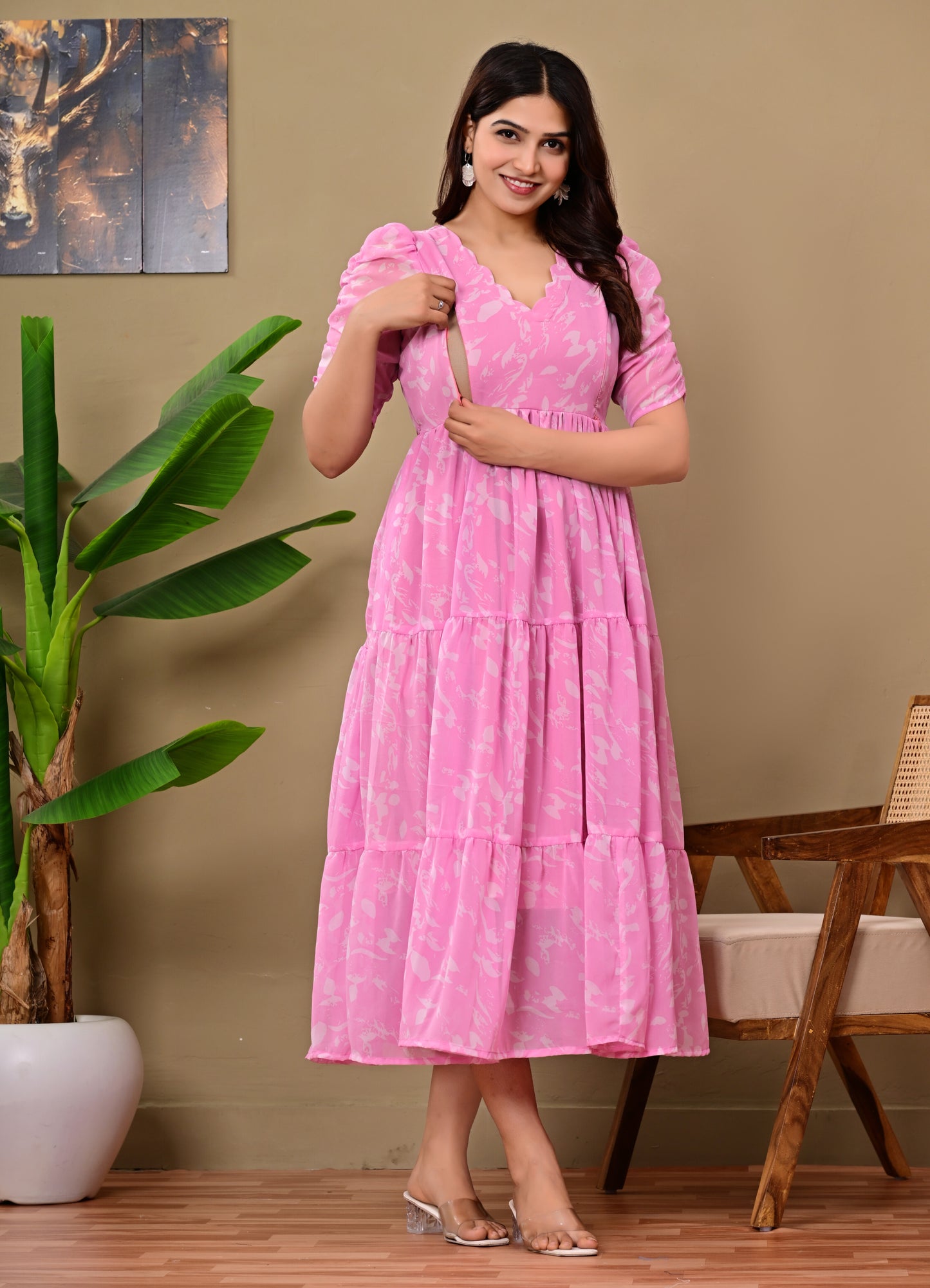 GORGETTE FEEDING KURTIS