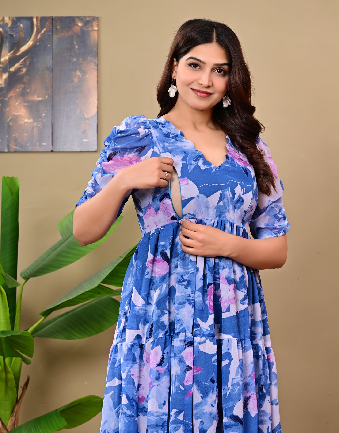 GORGETTE FEEDING KURTIS