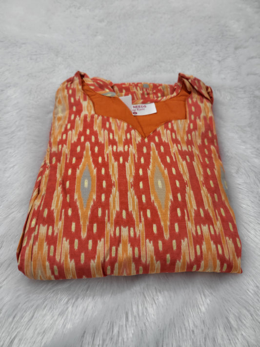 Chanderi silk feeding orng81