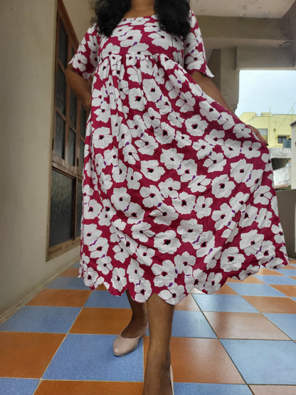 Cutwork feeding Anarkali Kurtis