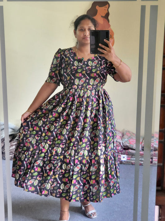 Kalamkaari print feeding kurtis