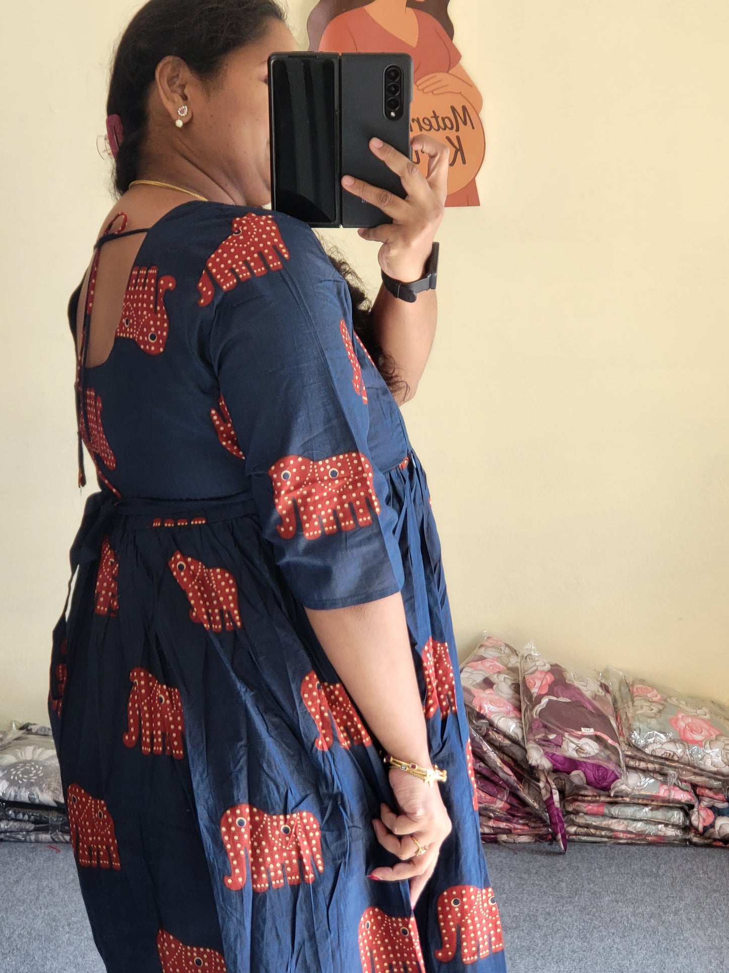 Full lining feeding kurtis