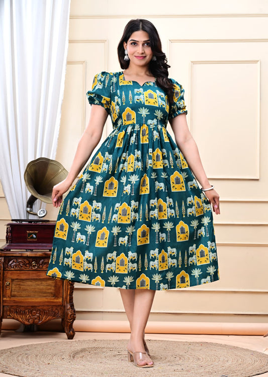 Cotton Feeding Anarkali Kurtis