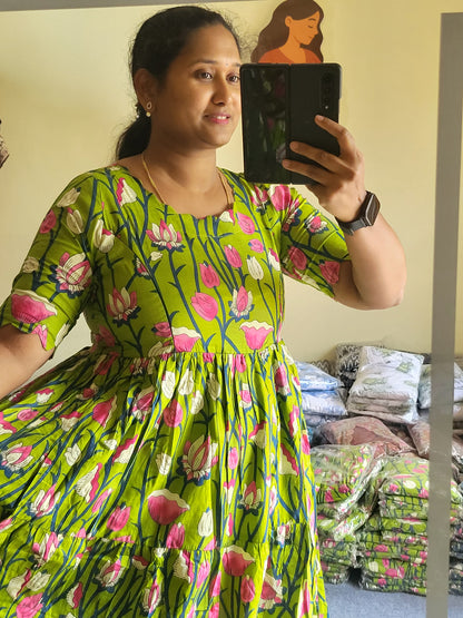 Kalamkaari feeding kurtis