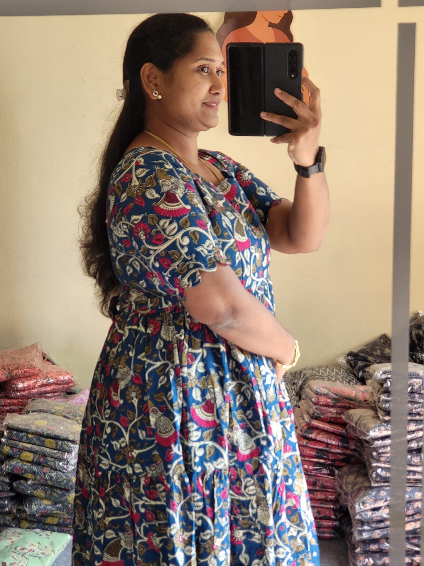 Kalamkaari feeding kurtis